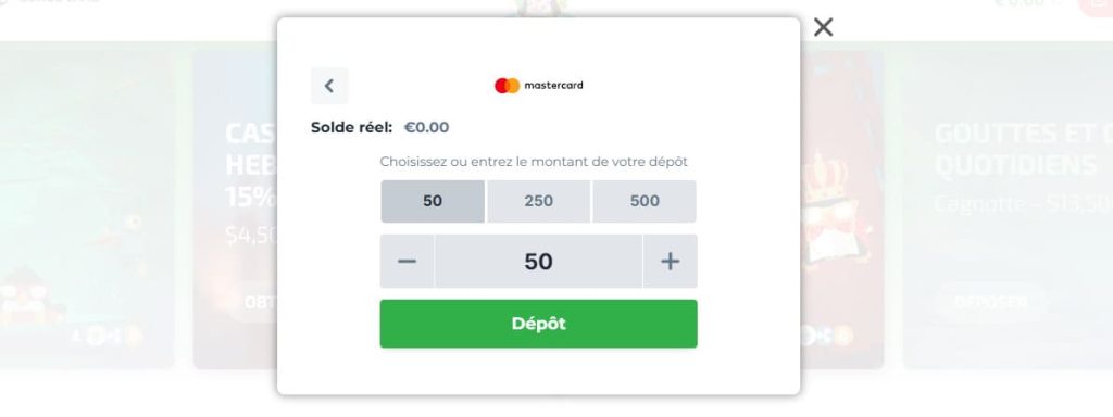 BoaBoa Casino dépôt
